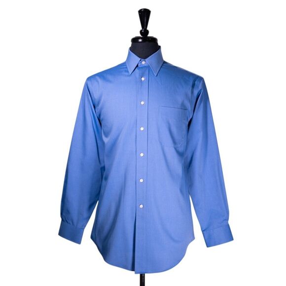 Jos. A. Bank Other - Jos. A. Bank Mens Dress Shirt 15.5 33 Blue Tailored Fit 100% Cotton Button Up